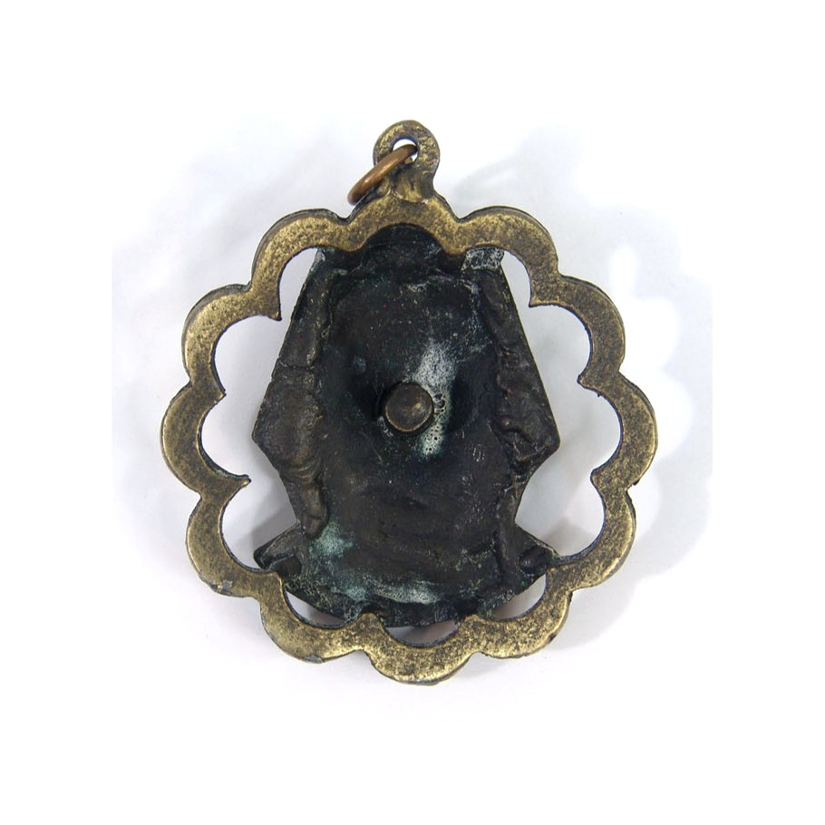 Rare Antique 1920s Egyptian Revival Brass Drop Drawer Pull, Pharaoh Art Deco Vtg