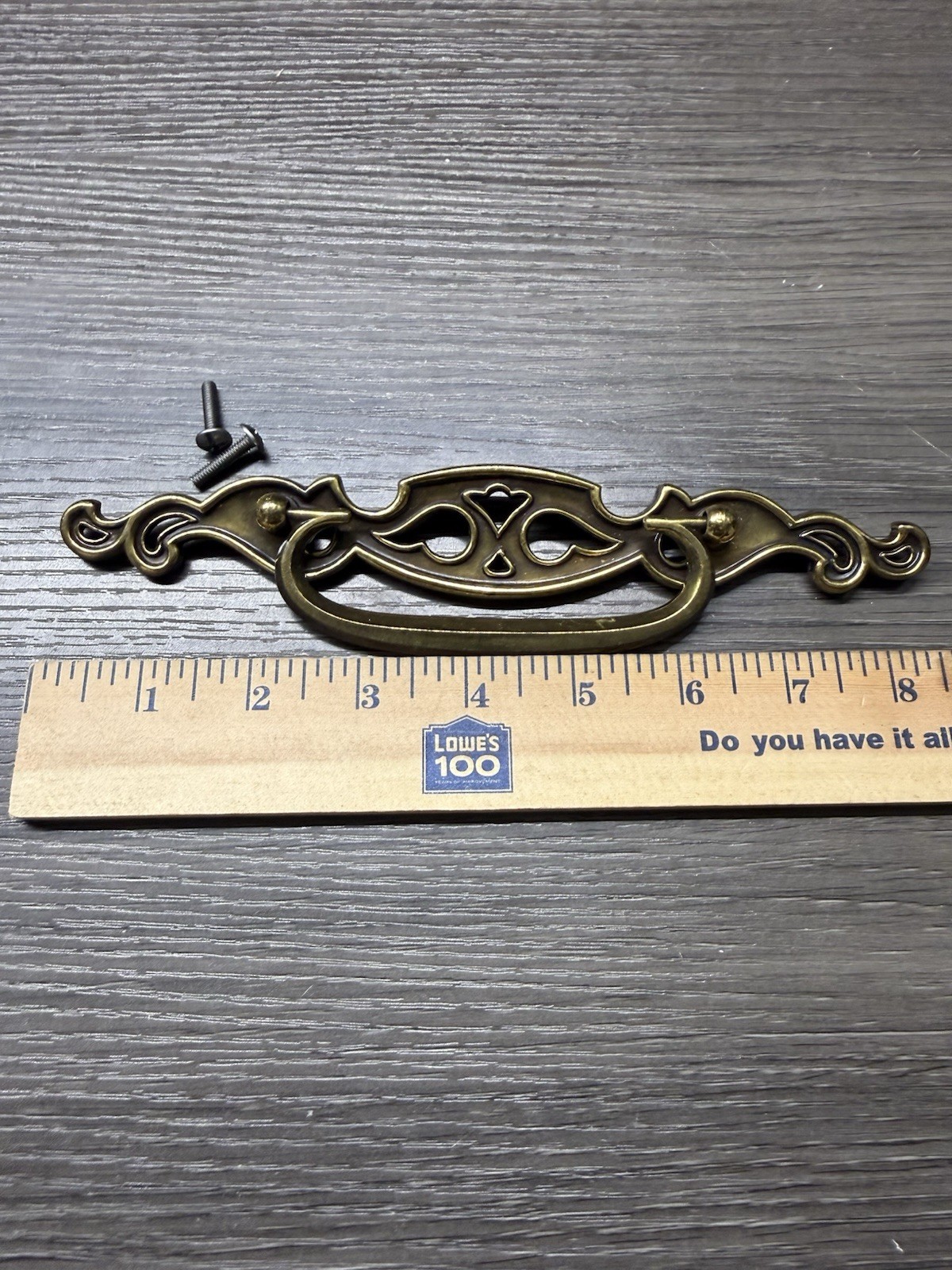 Vintage Keeler Belwith BIG Brass Cabinet Drawer Handle Pull 8.5”KBC N07996 (52)