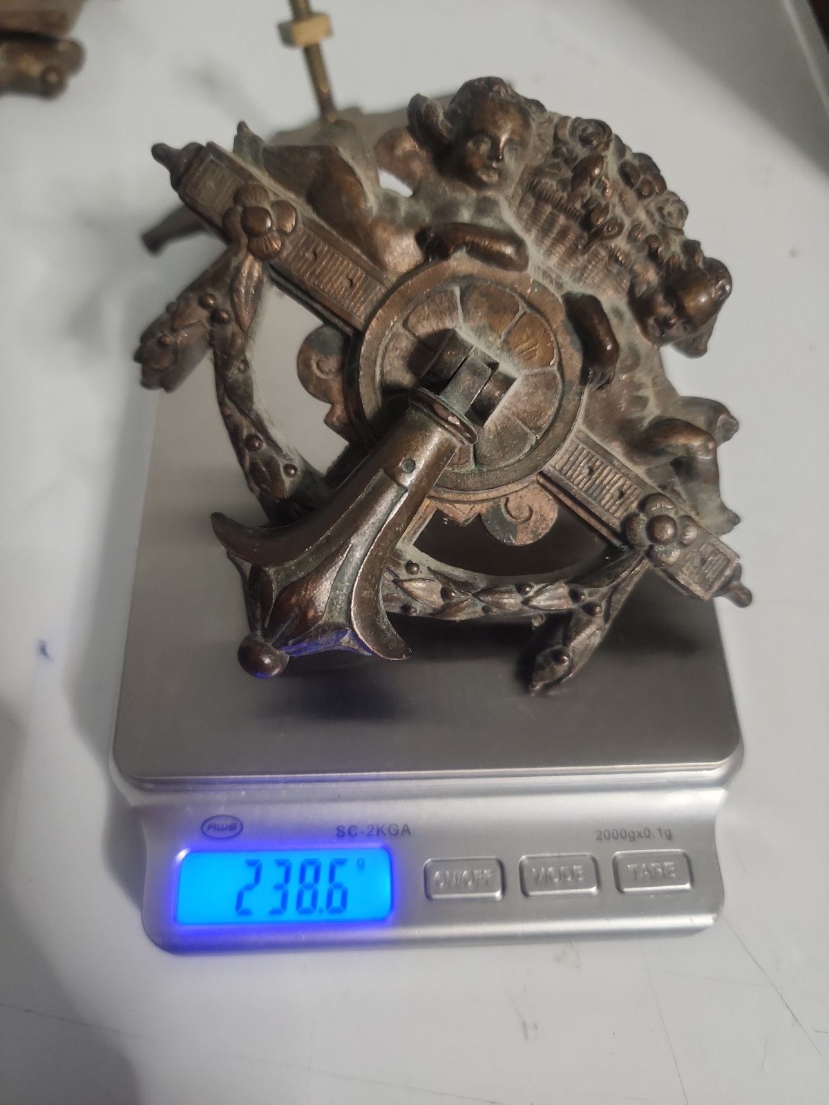 ULTRA RARE Set of 8 Antique 19th-Century French Rococo Bronze Putti Pulls