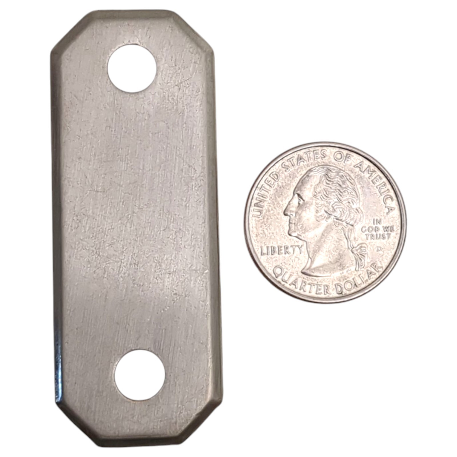 Vintage Silver Tone Drawer Knobs Back Plate Rectanglev1 2.5″” x 0.75″ KBC 41885