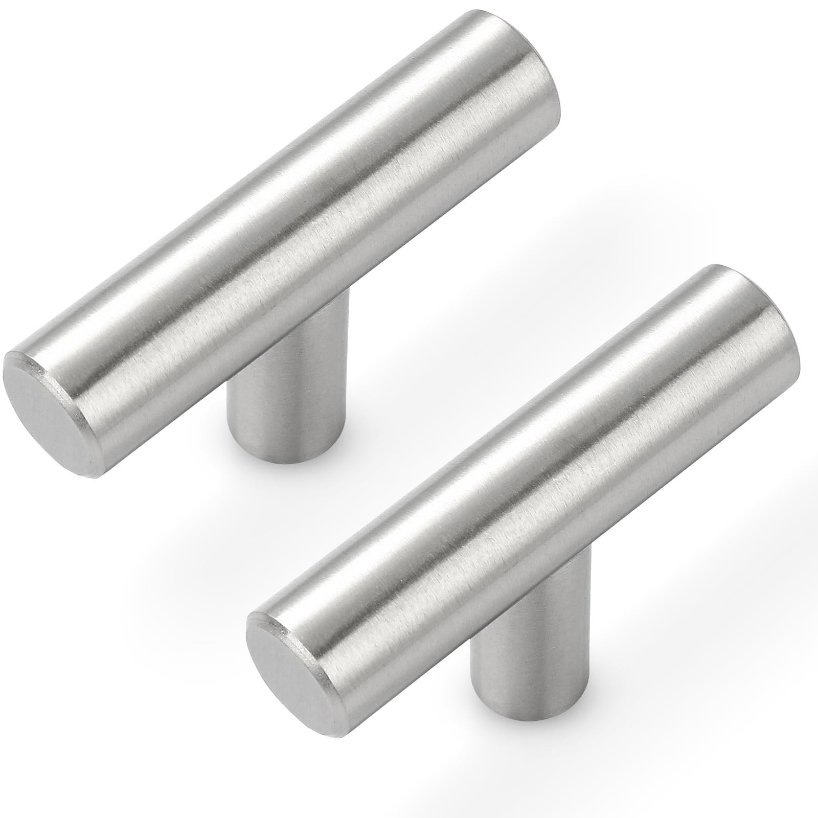 Estmoon 30 Pack Cabinet Knobs Brushed Nickel Cabinet Handles, Stainless Steel…