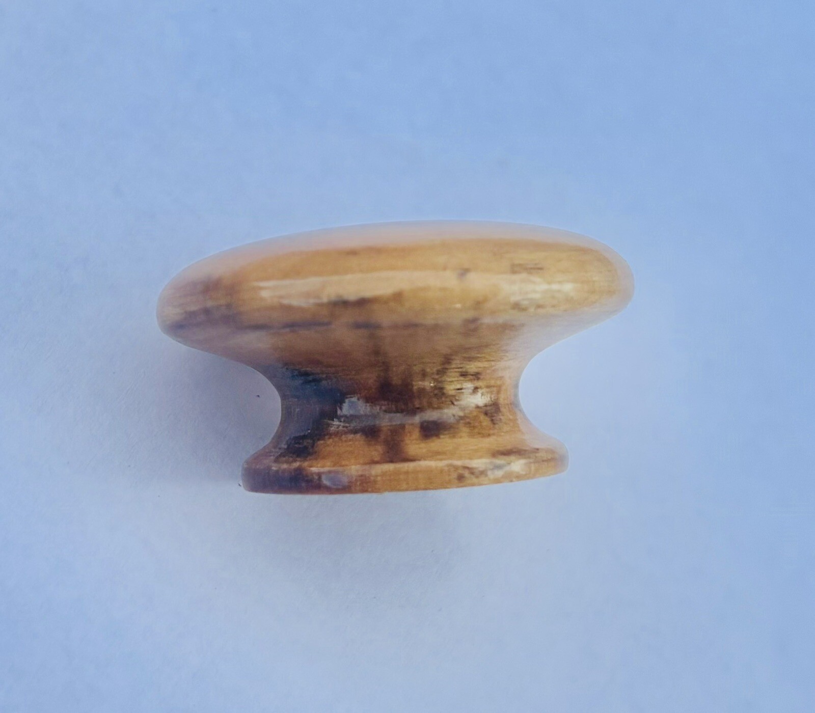 1.5” Dia. GORGEOUS & RARE Antique Hardware Maple Birch Mushroom Drawer Pull Knob