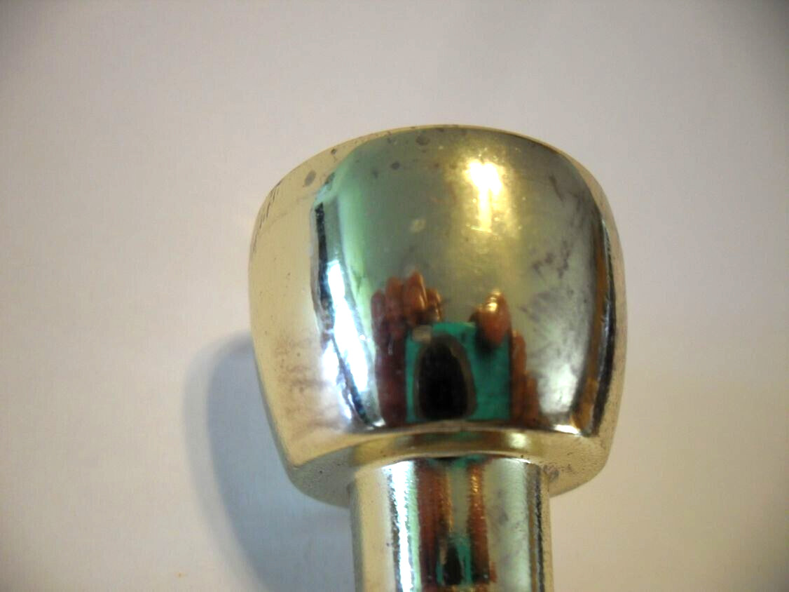 Vintage Nos Brass Drawer Knobs 1-3/16″ Tulip Cabinet Door Pull Ajax #431