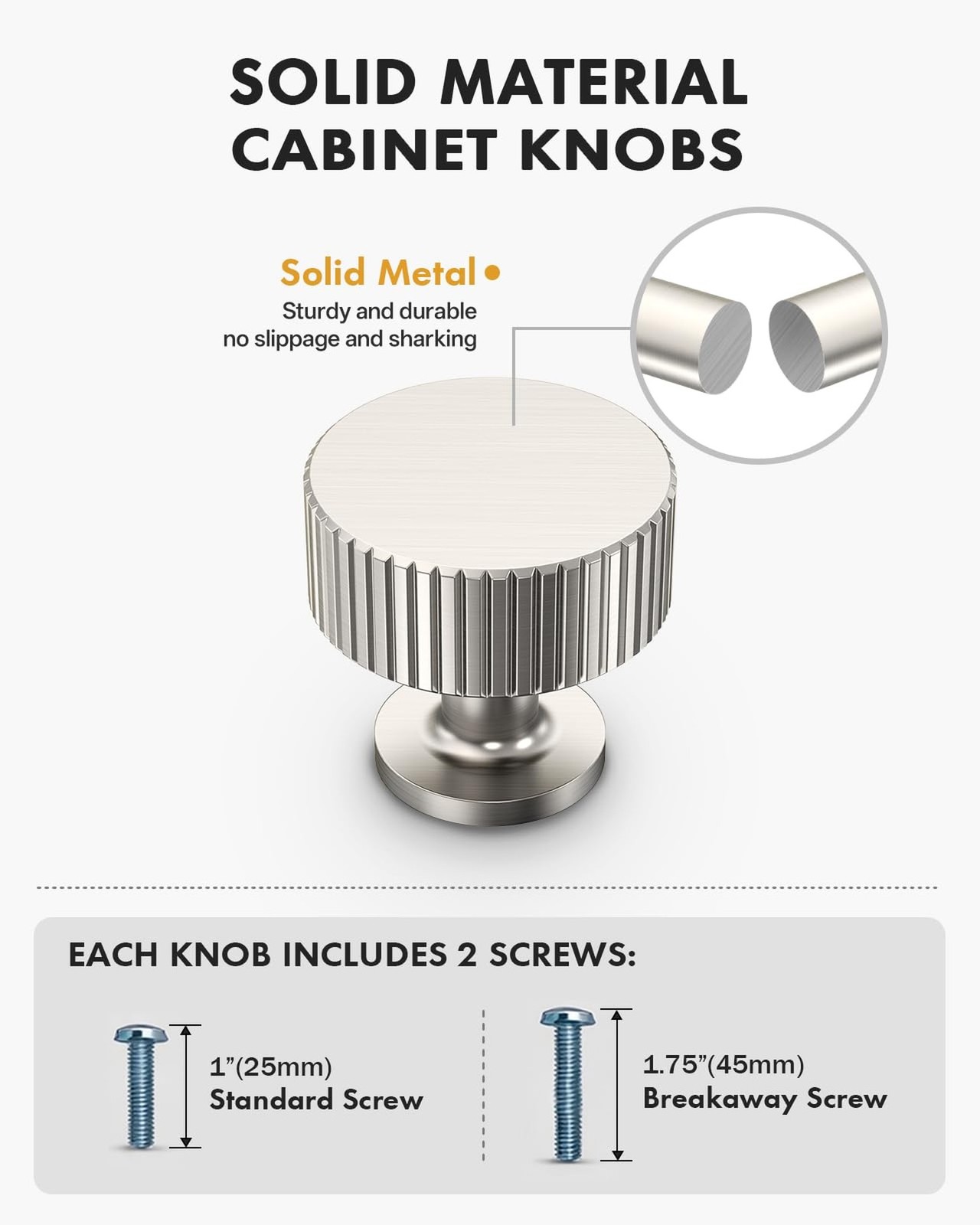 10 Pack Brushed Nickel Cabinet Knobs Kitchen Satin Nickel Cabinets Knobs for …