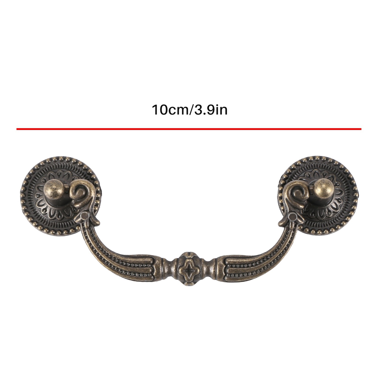 Antique Brass Cabinet Door Drawer Handles 100 mm Y6W86099
