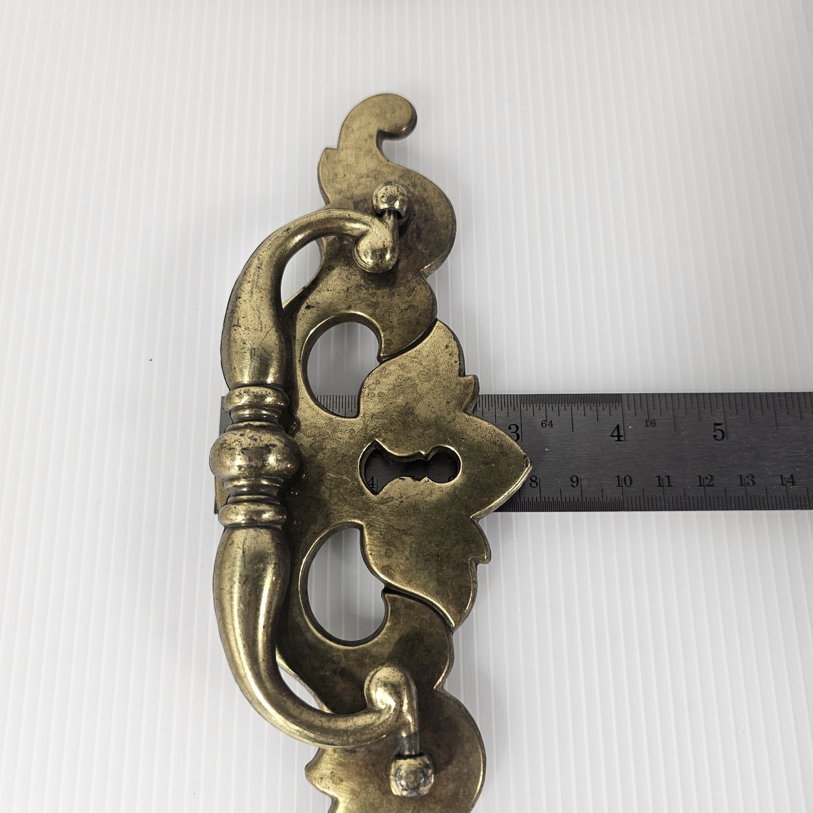 4 Vintage Keeler Brass Co. N12710 Drawer Pulls 8 Inch, Set of 4, Large