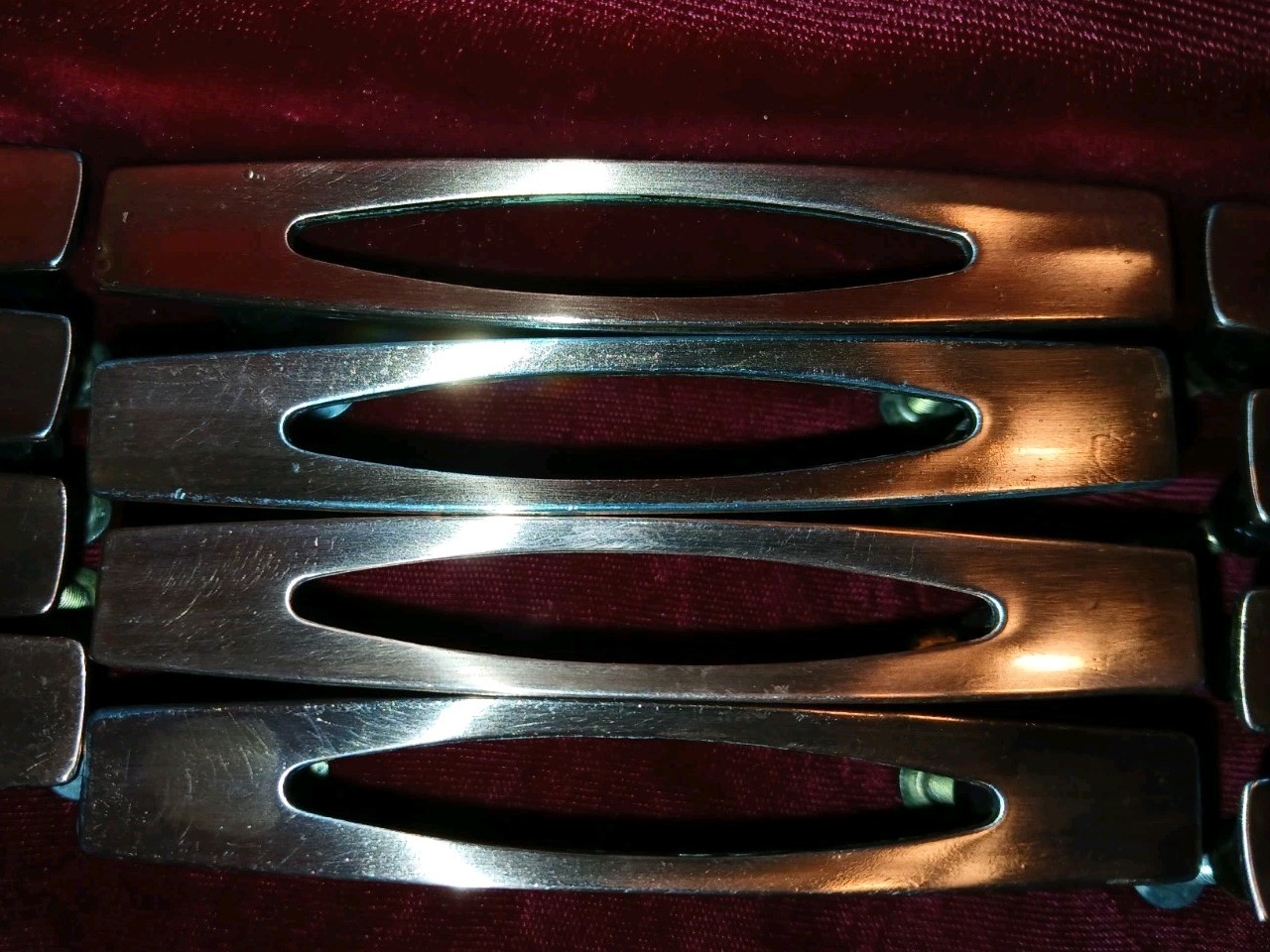 LOT 1 – Twelve MCM AJAX Nordic Modern Copper Drawer Door Pull Handle 3” Center