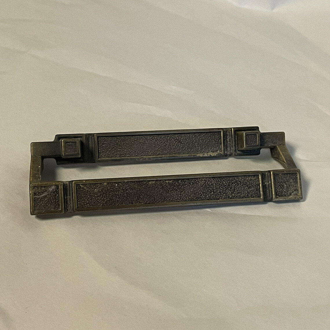 Vintage Amerock 1960s 70s Brass Drawer Pull Cabinet Handle b