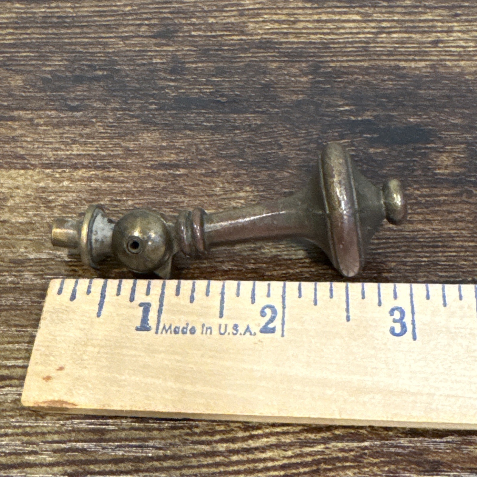 Drexel Esperanto Drawer Pull Teardrop Brass Dresser Handle Backplate Vintage MCM