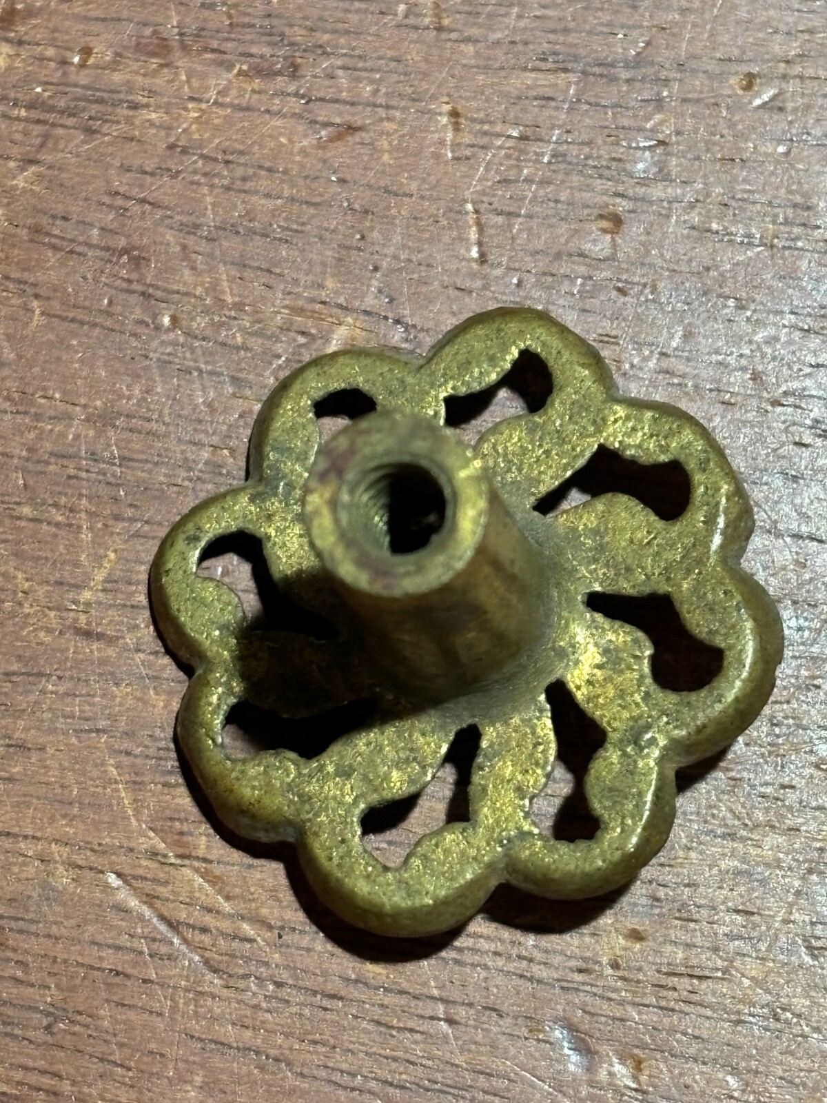 Vintage Ornate Round Cabinet Knob Drawer Pulls 1 1/4 inch Diameter