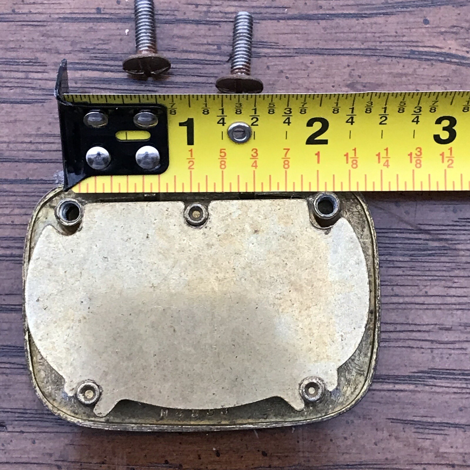 Drexel Oxford Square Drawer Pull Brass Bail Vintage Handle For Campaign Dresser