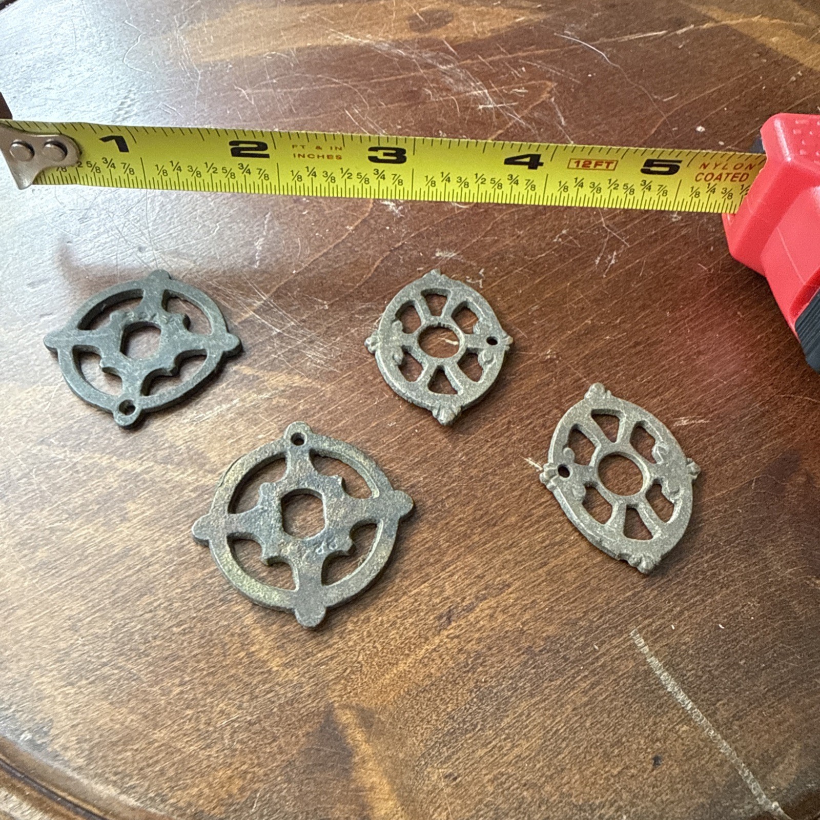 Vintage Brass Decorative Back Plate For Cabinet Handles