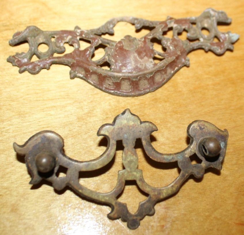 Antique & Vintage Metal Hardware Lot Drawer Pulls & Bails as is Arts & Crafts