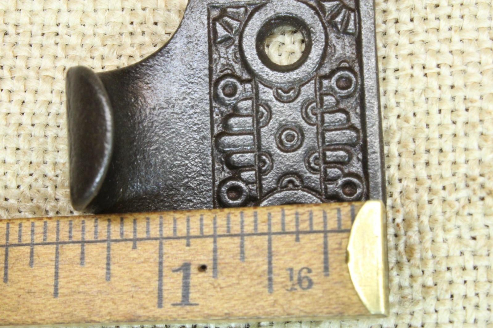 2 Old Window Sash Lifts Pulls Restored Cast Iron Victorian Windsor Flat 1 1/2”