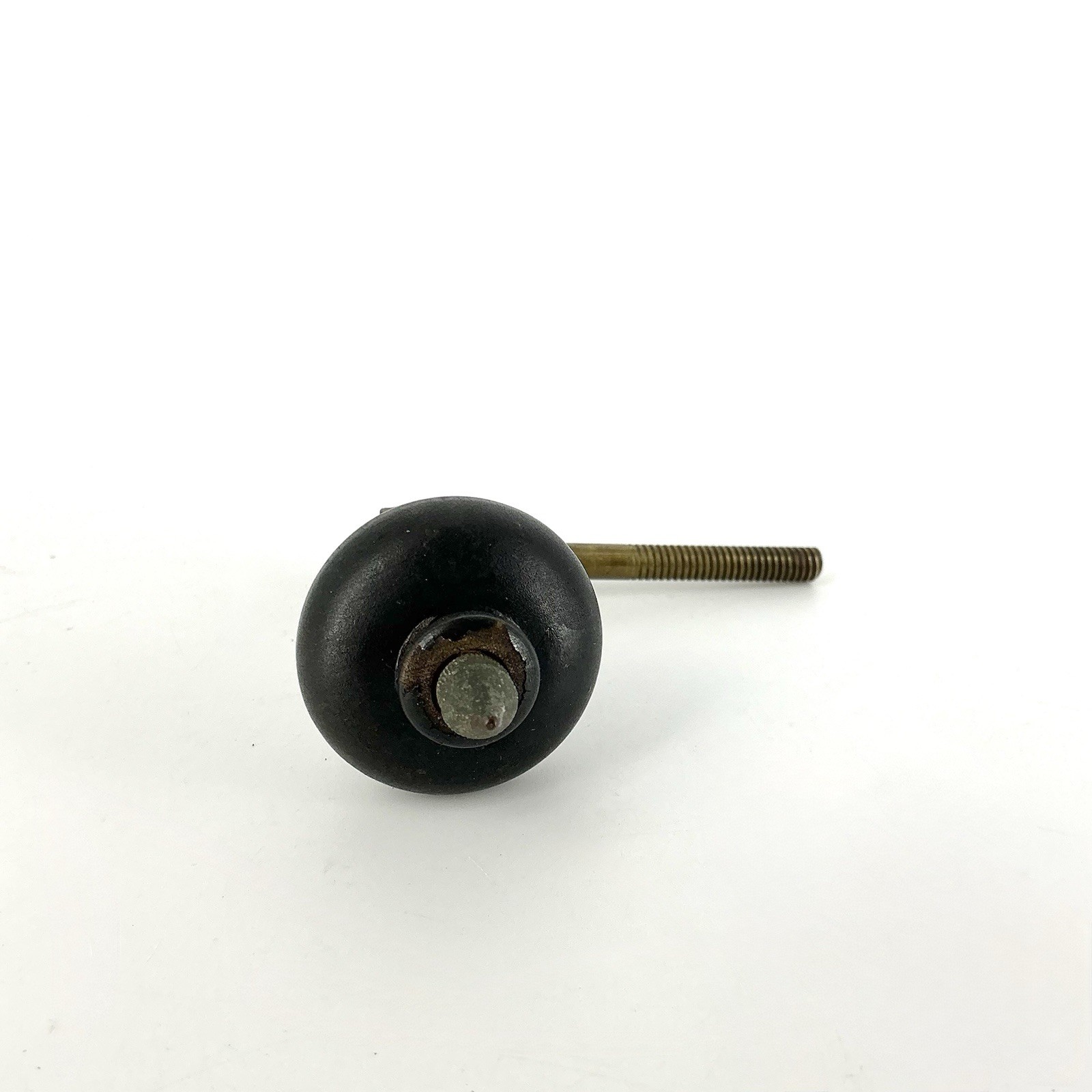 Victorian Eastlake Teardrop Drop Drawer Pull Black Antique