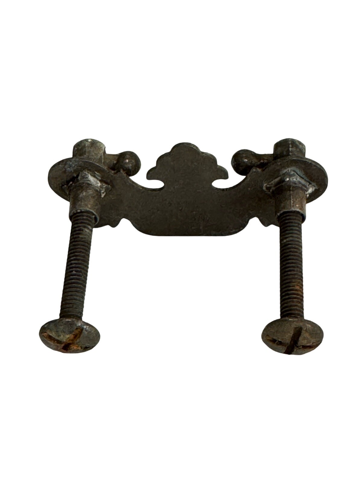 Vintage Drawer Pull Bail Pull With Screws Reclaimed Hardware Metal Lot Of 2