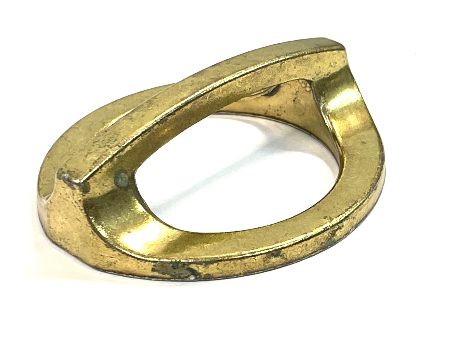 KBC Keeler Brass Co Vintage Drawer Pull Fixed Handle MCM 2.5″ OCB