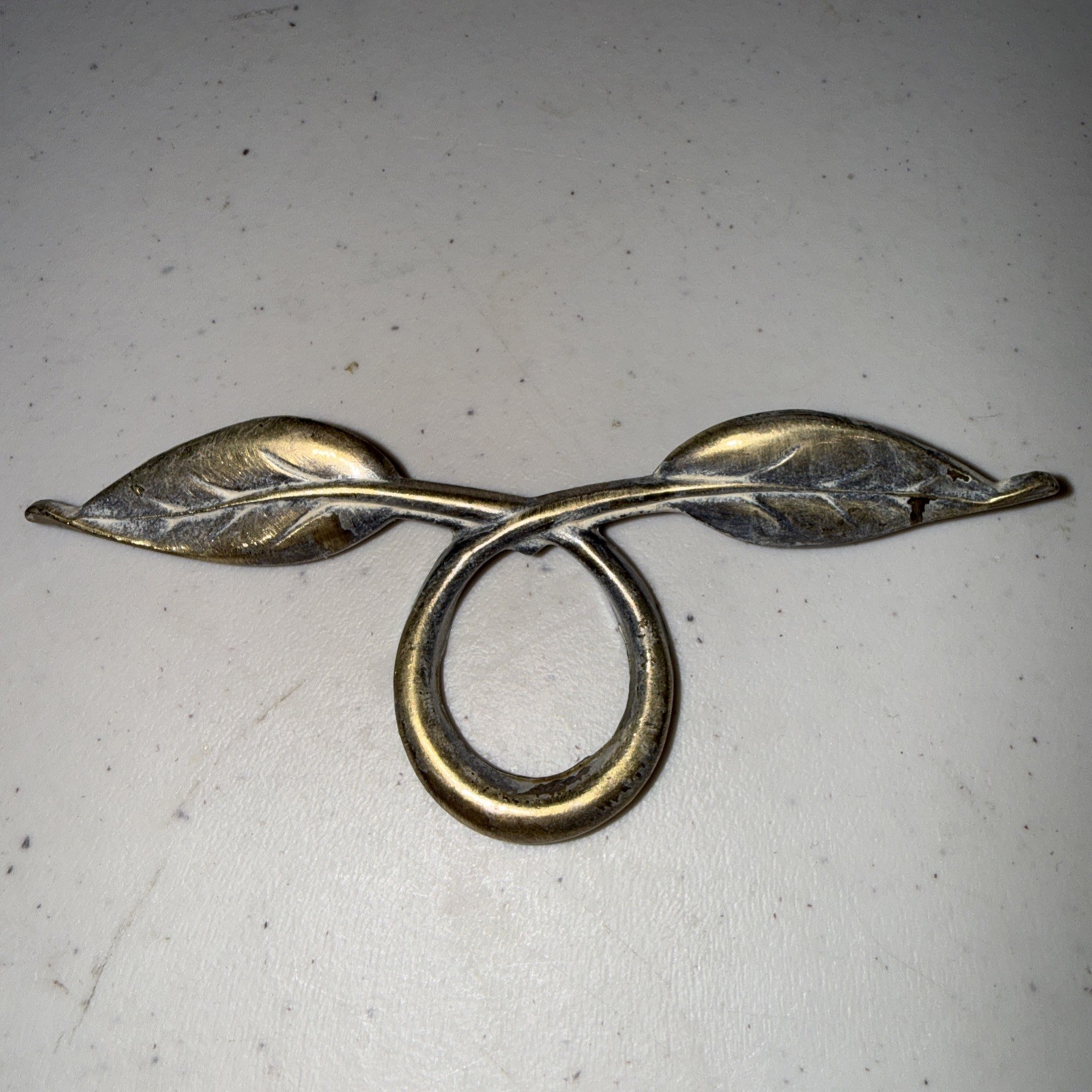 Set of 7 KBC Keeler Brass Leaf Vine Cabinet Drawer Pulls 3-1/8” CTC Vintage
