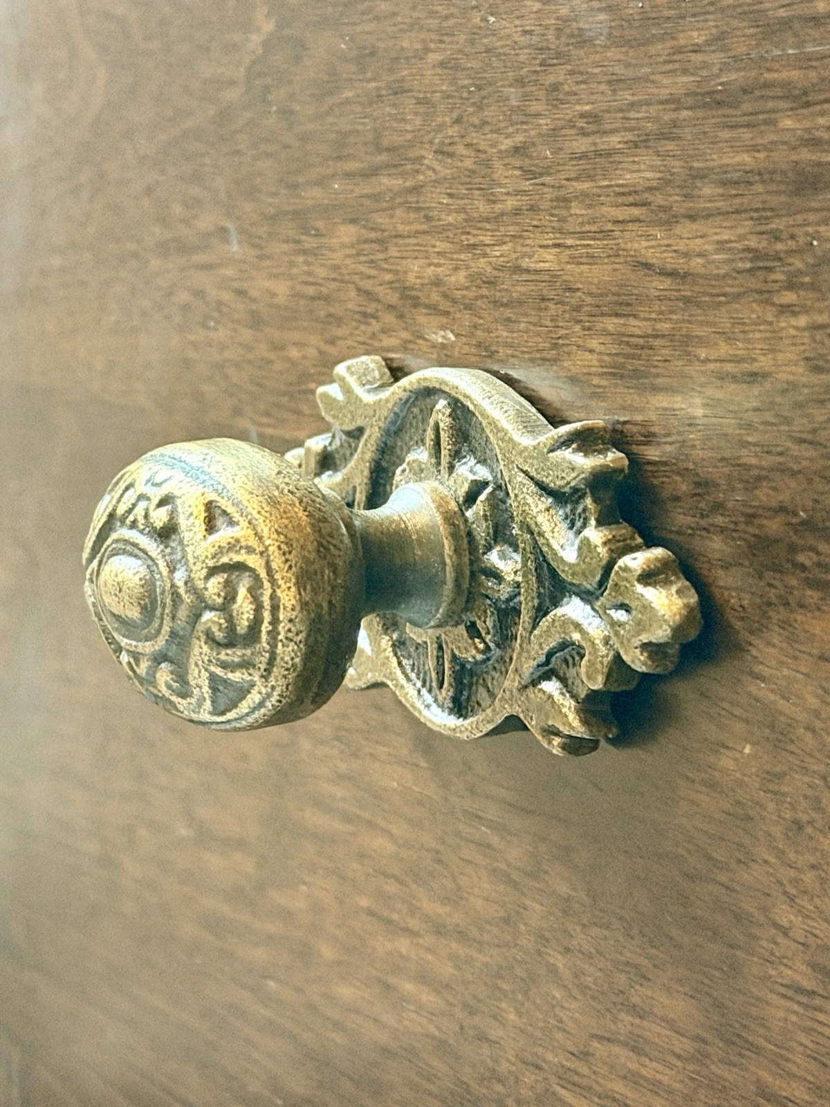 2 Antique Brass Drawer Pull Hardware Handle Vintage Cabinet Door Knob DIY