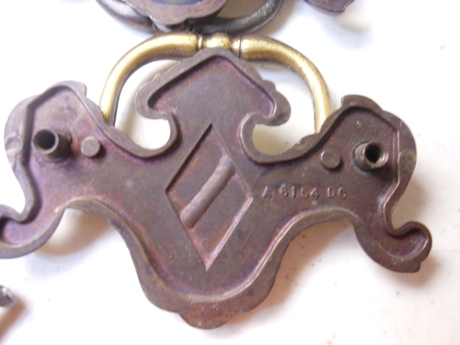 12 Vintage Brass Chippendale Batwing Bail Drawer Pull Handles