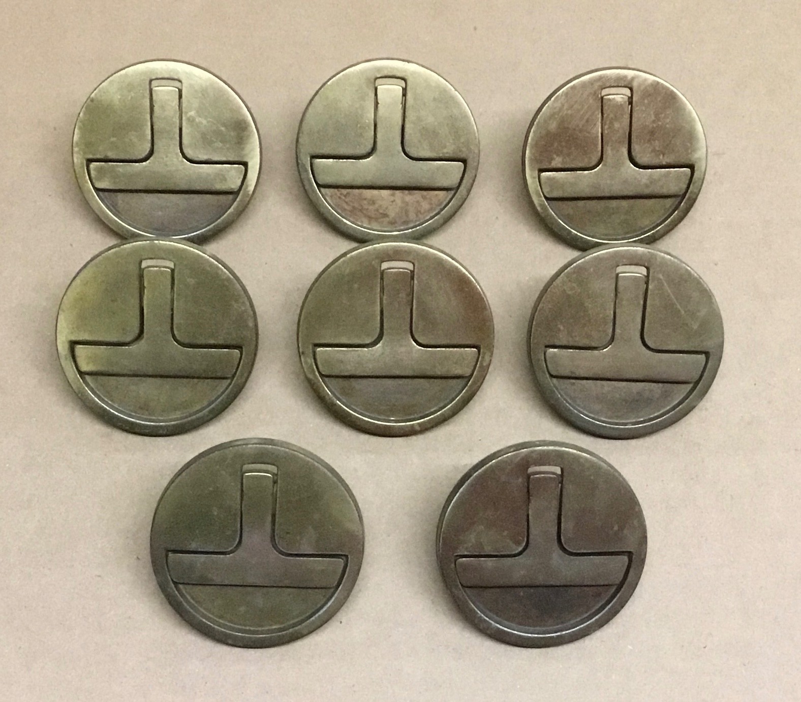 Vintage Campaign Style Furniture Pulls No. 8372 Keeler Brass Co.
