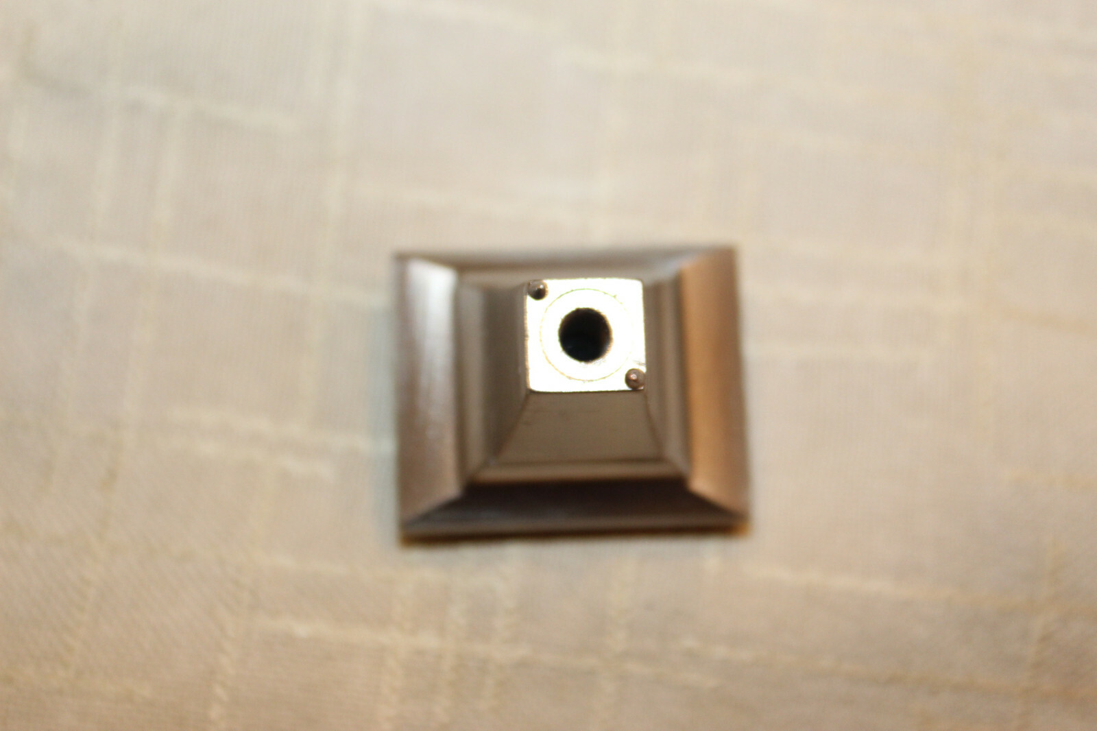 NOS 1-1/4″ Rectangular Brushed Aluminum Mid-Century Modern 50’s Drawer Pull I-2