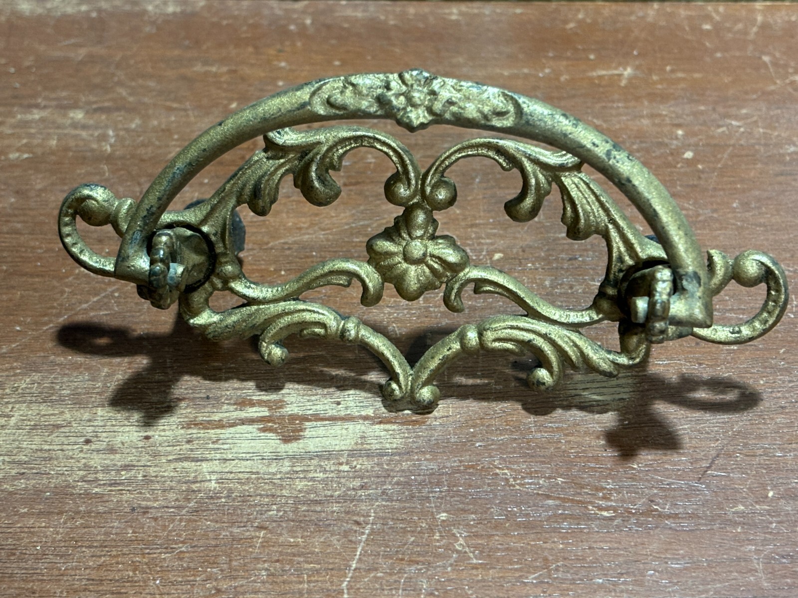 2 Vintage Antique Ornate Fancy Drop Bail Drawer Pulls & some parts. 3 inch CTC