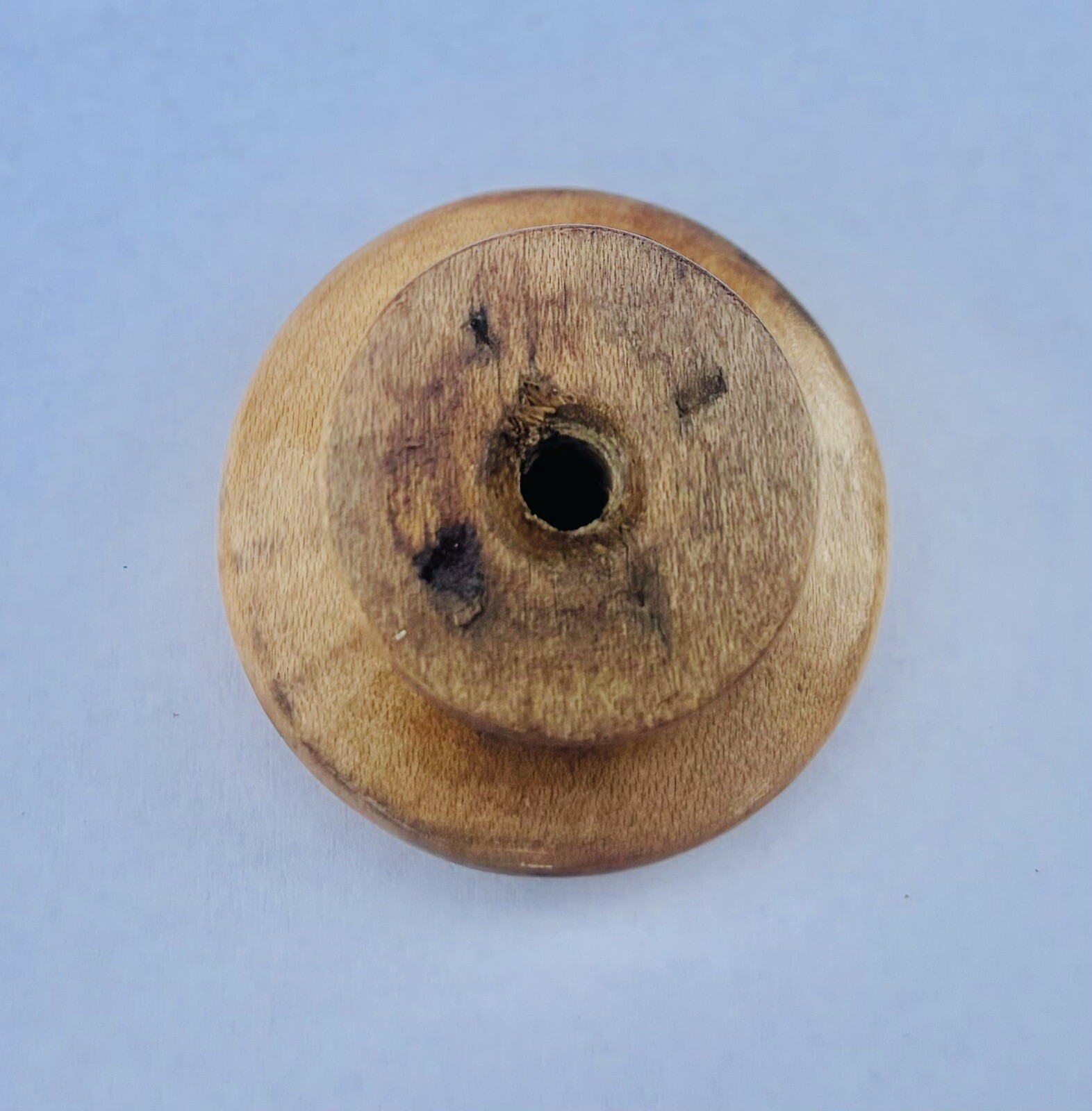 1.5” Dia. GORGEOUS & RARE Antique Hardware Maple Birch Mushroom Drawer Pull Knob