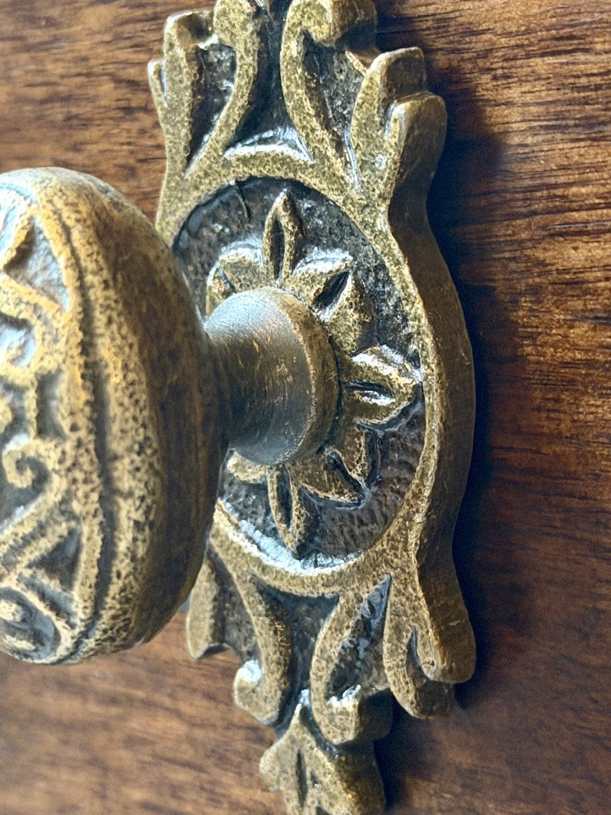 2 Antique Brass Drawer Pull Hardware Handle Vintage Cabinet Door Knob DIY