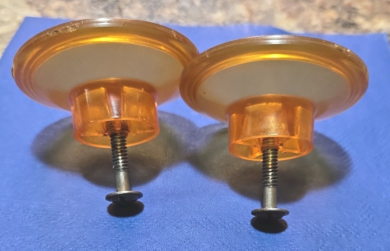 A Pair of Antique Vintage 2 Drawer Knobs Pulls Handles Art Deco 2 inch