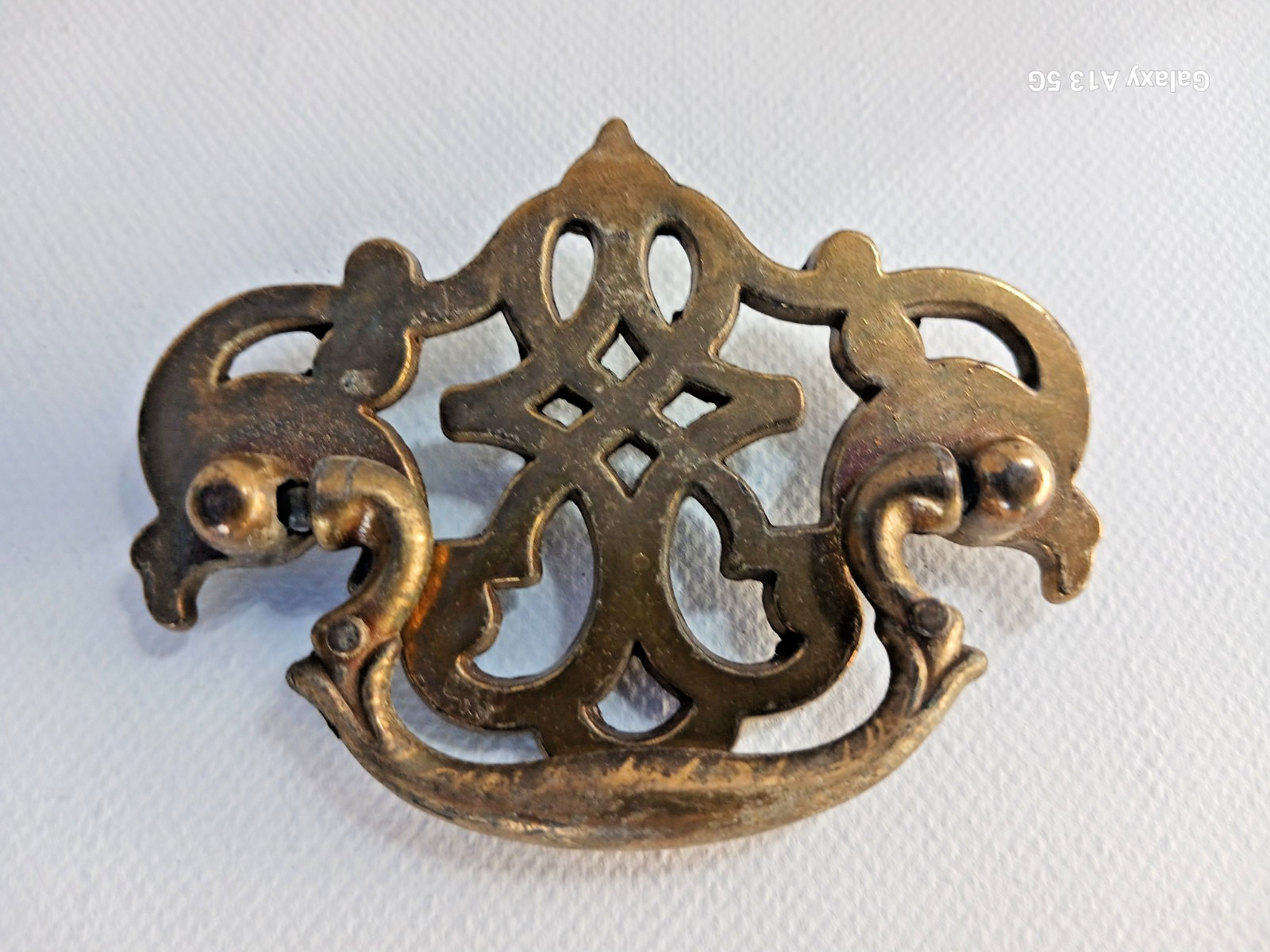 Vintage KBC Keeler Brass Batwing Chippendale Drawer Handle Pull Set of 4