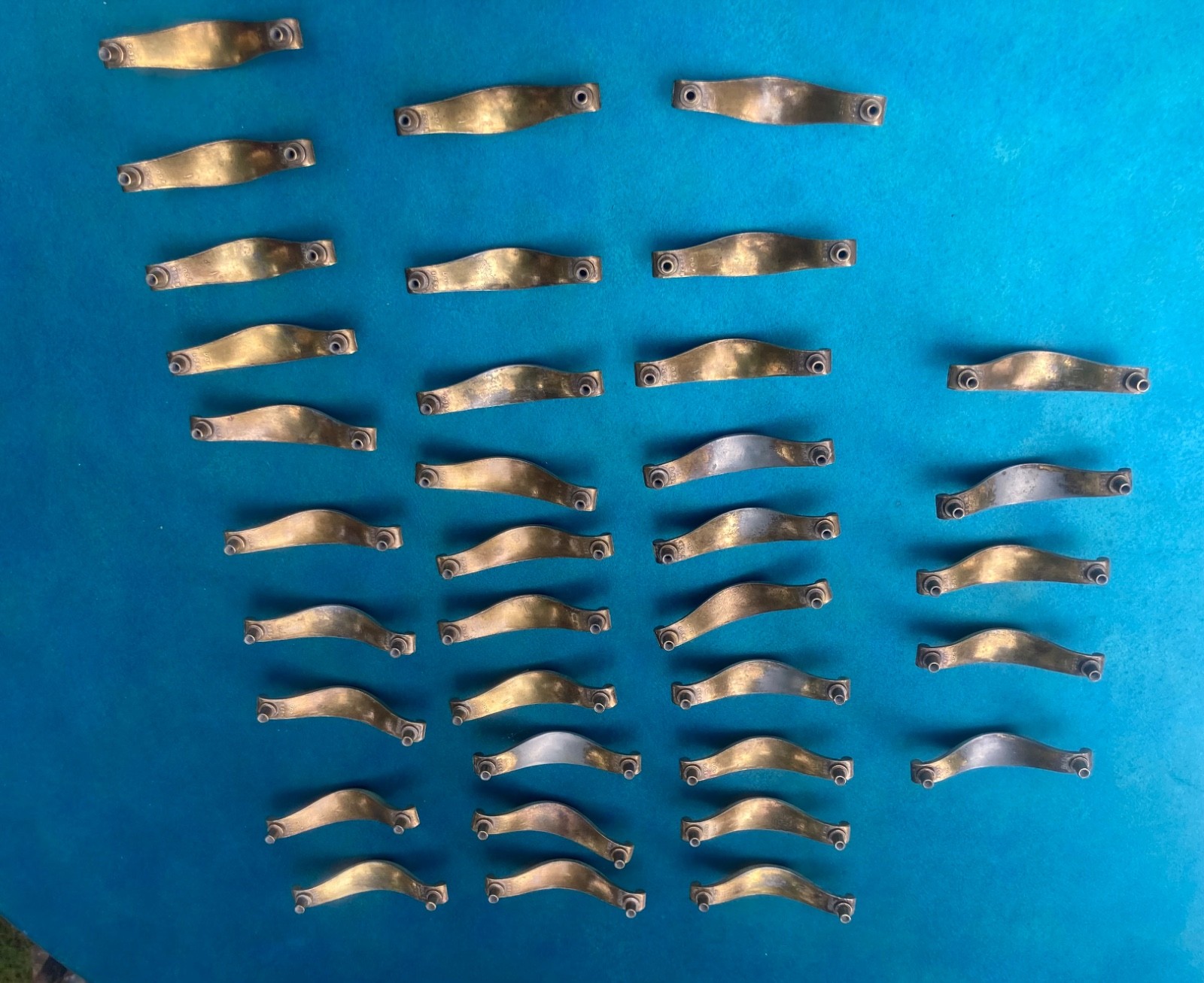 Vintage KBC Keeler Brass Drawer Pull Cabinet Handles Hardware Lot 35 Matching…