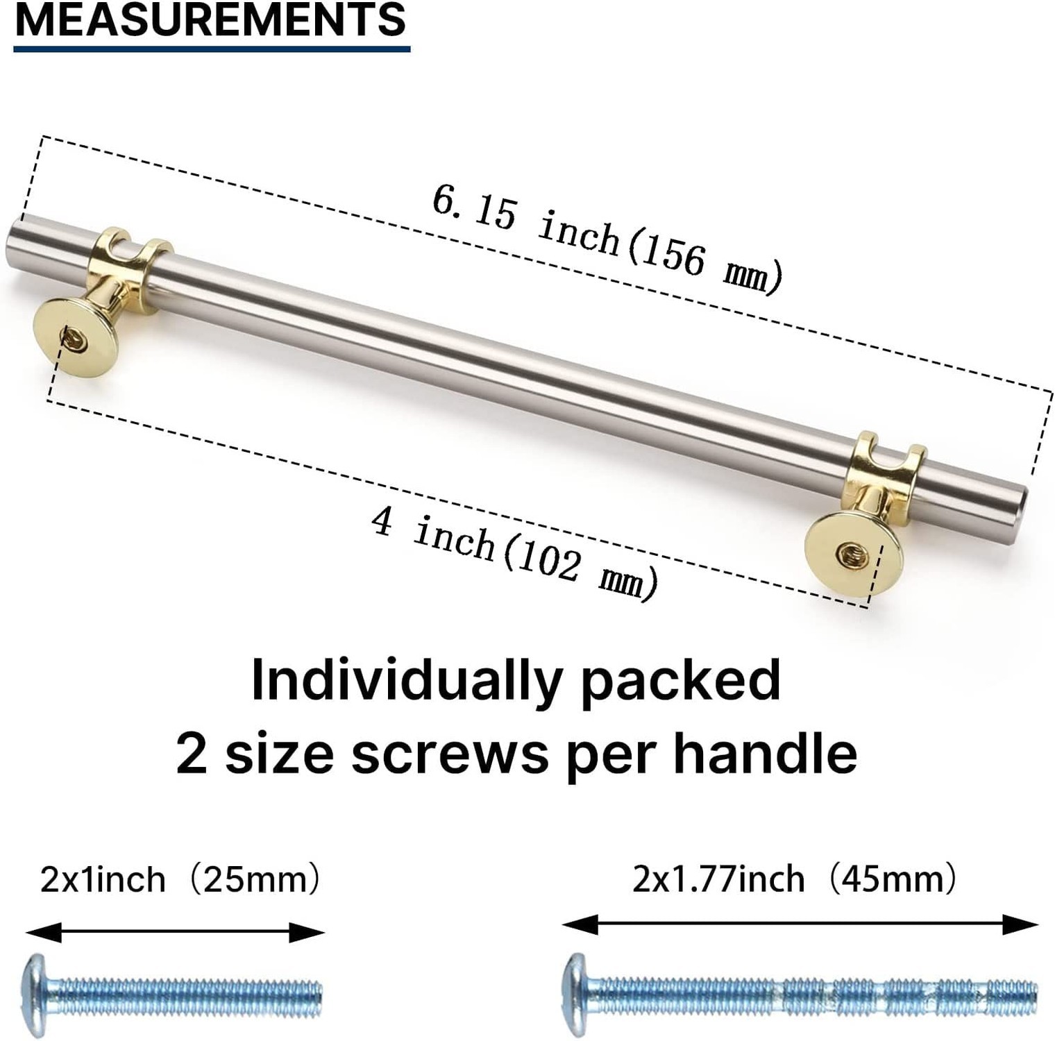 10 Pack Brushed Nickel Drawer Pulls 4 Inch Cabinet Handles Brushed Gold Kitch…