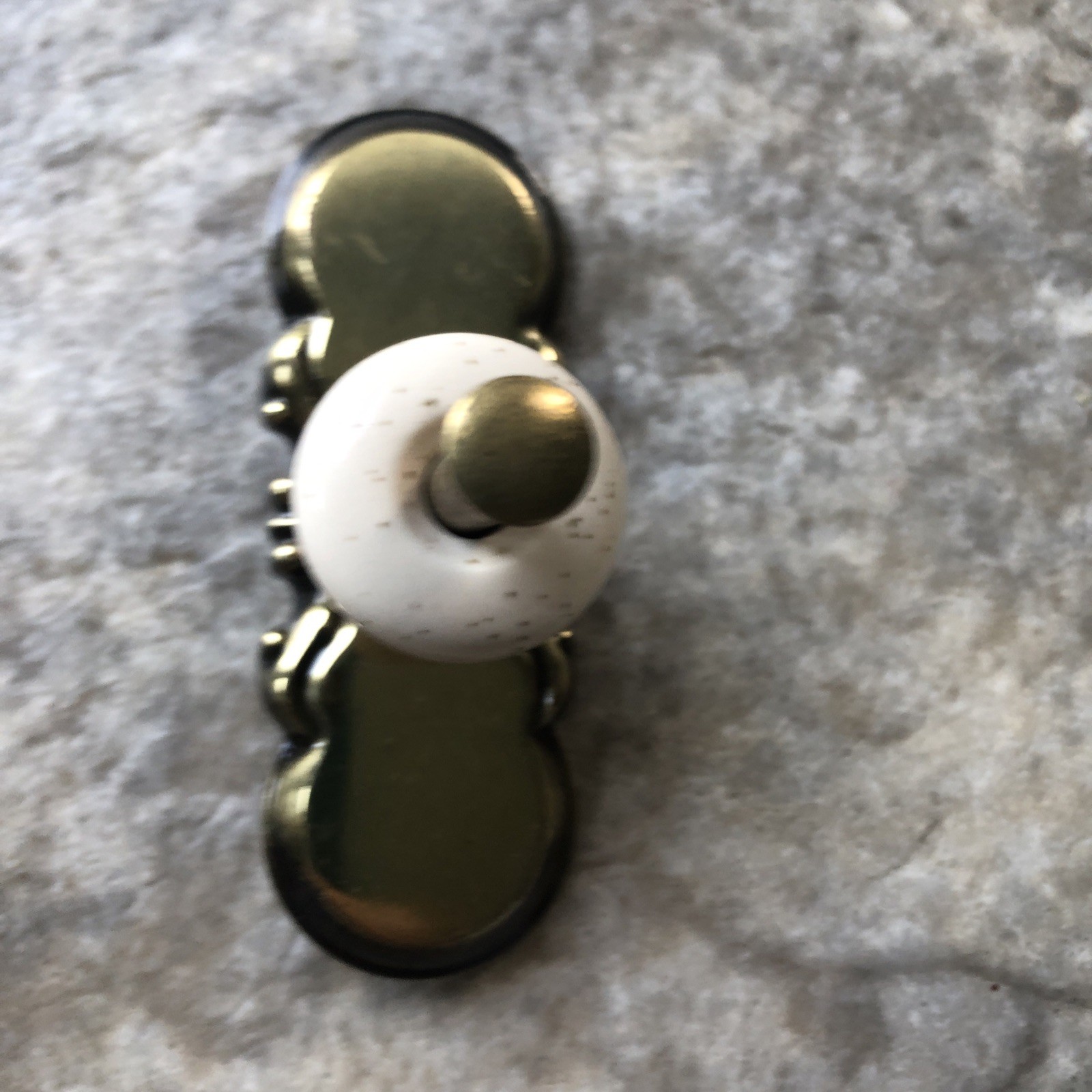 Amerock #741-1 Ceramic Brass Hardware Drawer Pull Handle 3” VTG Lot of 34