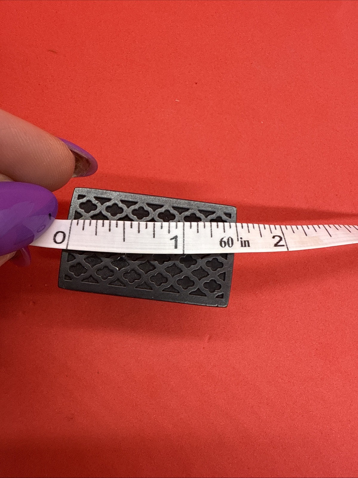 Wrought Iron Black Bronze Quatrefoil Geometric Lattice Drawer Pull Cabinet Knob