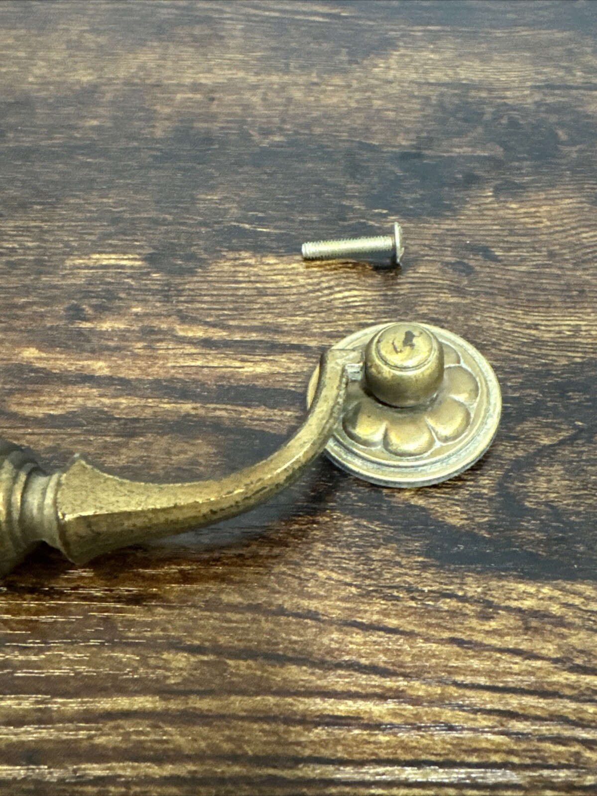 Drexel Esperanto Drawer Pull Tall Dresser Brass Vintage Drop Bail MCM Handle