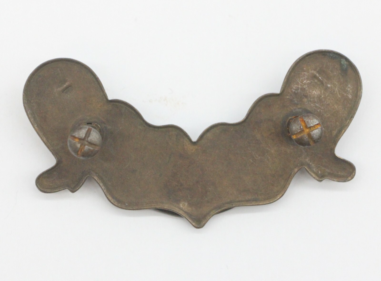 Vintage 4.125 in. Brass Plated Steel Traditional Bail Drawer Pull