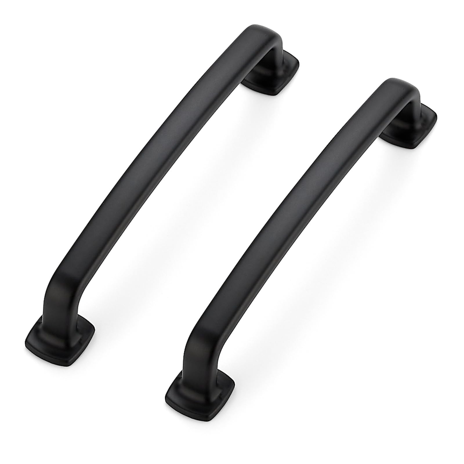 10 Pack Black Cabinet Handles – 5 Inch Arch Pulls Matte Black Kitchen Cabinet…