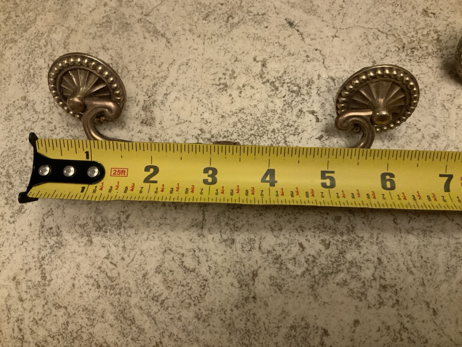 Lot of 8 Keeler Drawer Pulls Antique Brass Victorian Art Deco Drop Bails 5’’ OC