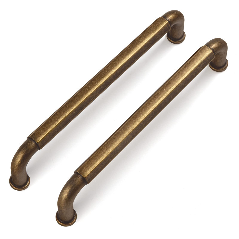 Goo-Ki 6 Pack 5 Inch 128Mm Hole Center Cabinet Pulls Antique Brass Zinc Alloy