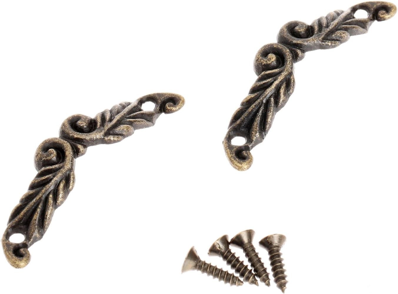 Vintage Decorative Cabinet Pulls | 10Pcs Antique Bronze Handles for Furniture