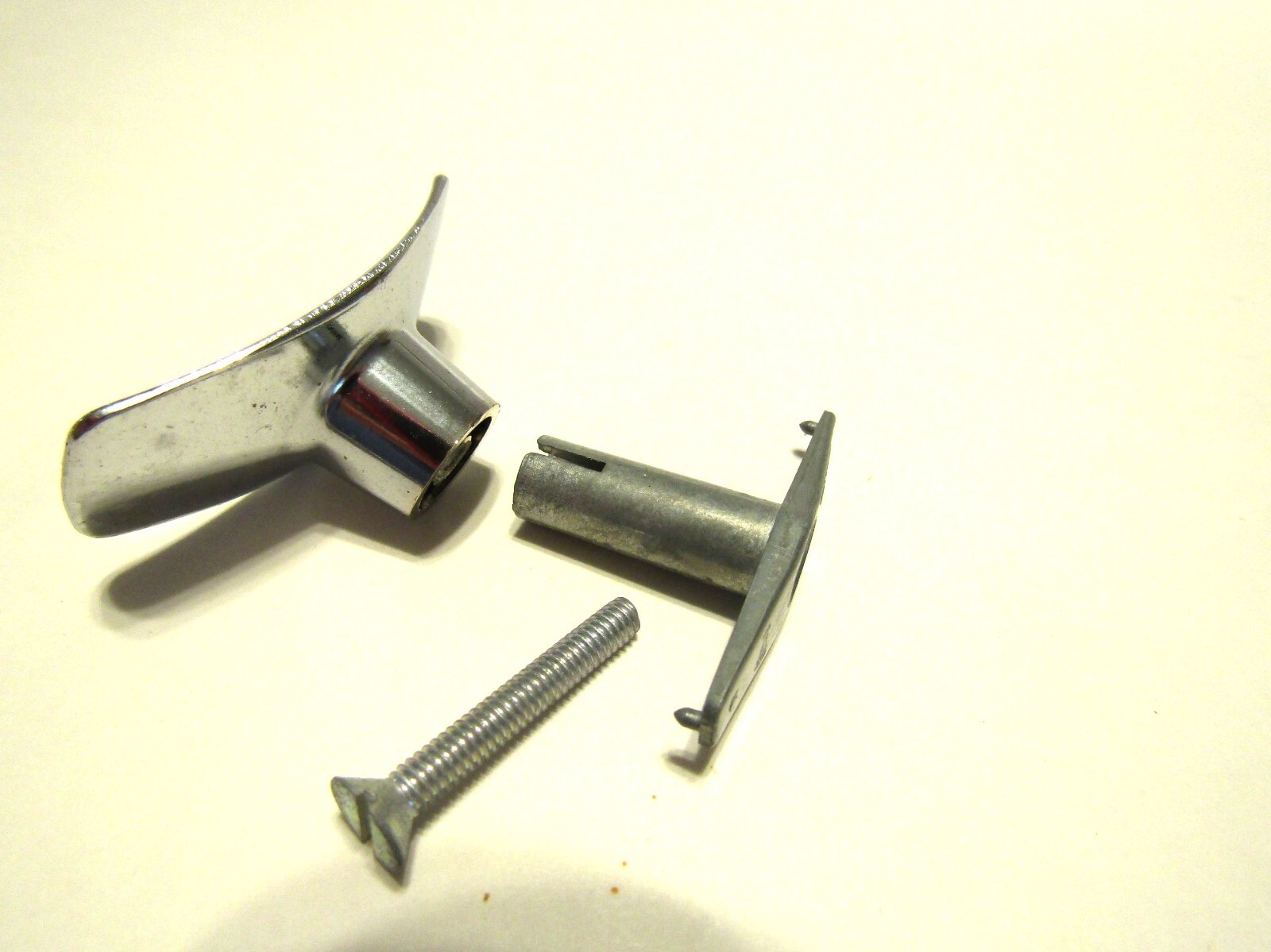 Vintage Nos Rectangular Chrome Drawer Knobs 1″ x2″ Concave Cabinet Door Pulls