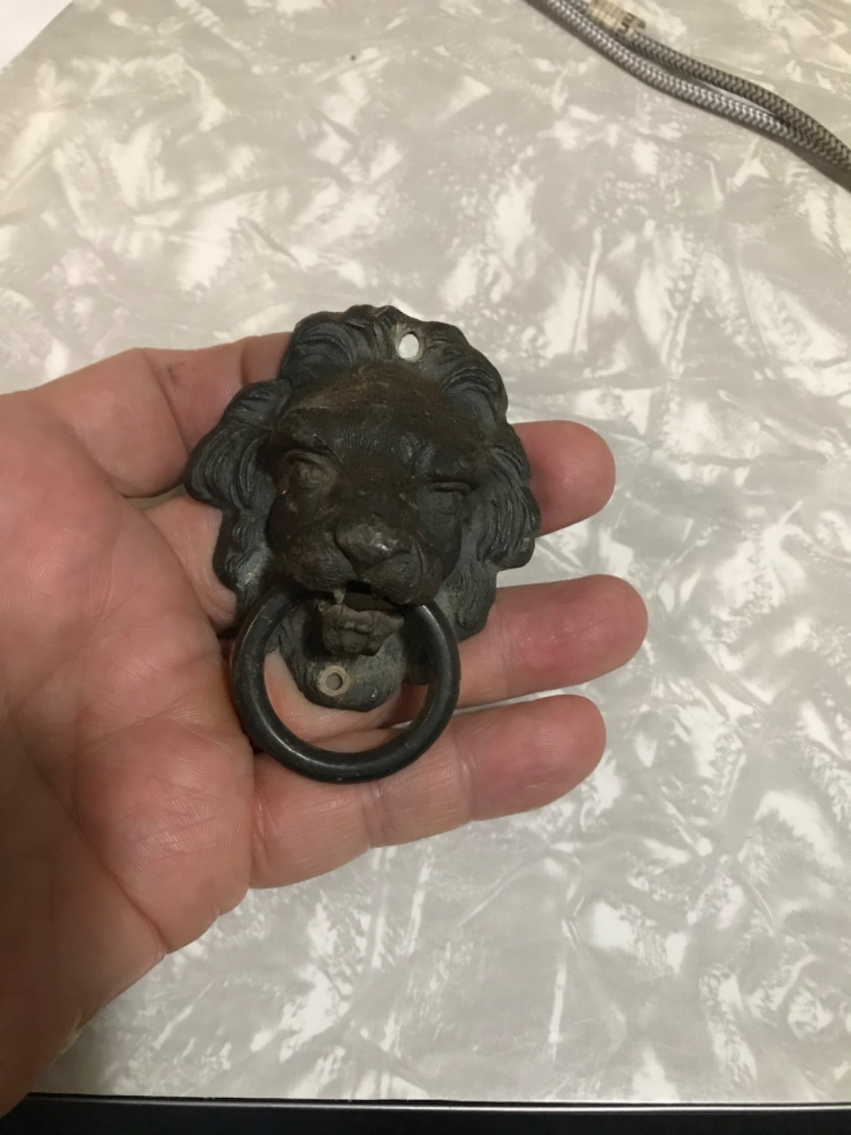 RARE GEORGIAN/EMPIRE LION DROP-PULLS! BEAUTIFUL BRONZE COLOR! MAKE AN OFFER