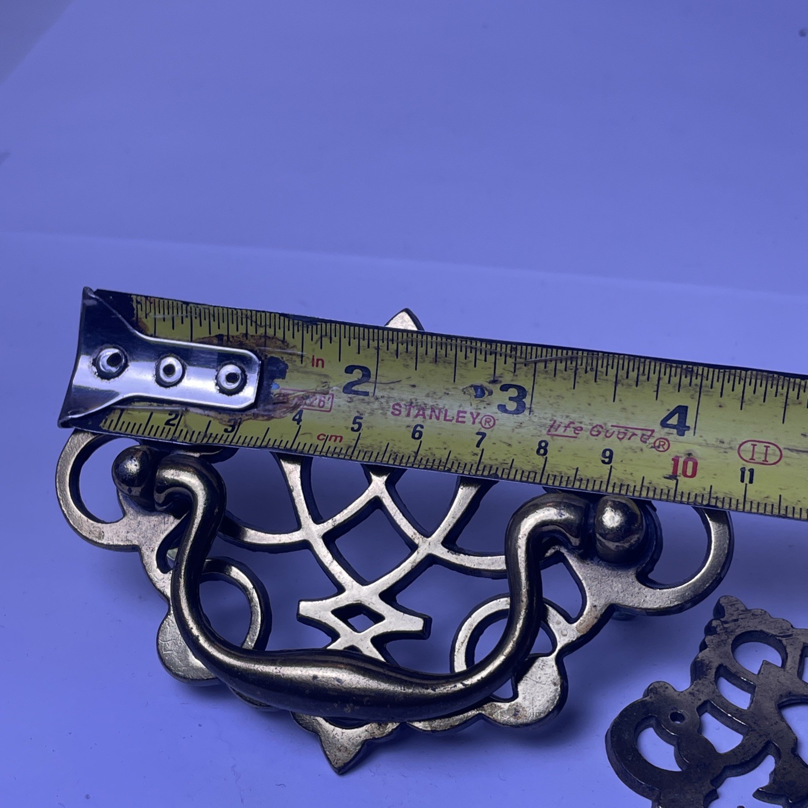 Vintage Keeler Brass Drawer Pull Drop Bail Handle Chippendale – KBC1 – Lot Of 3