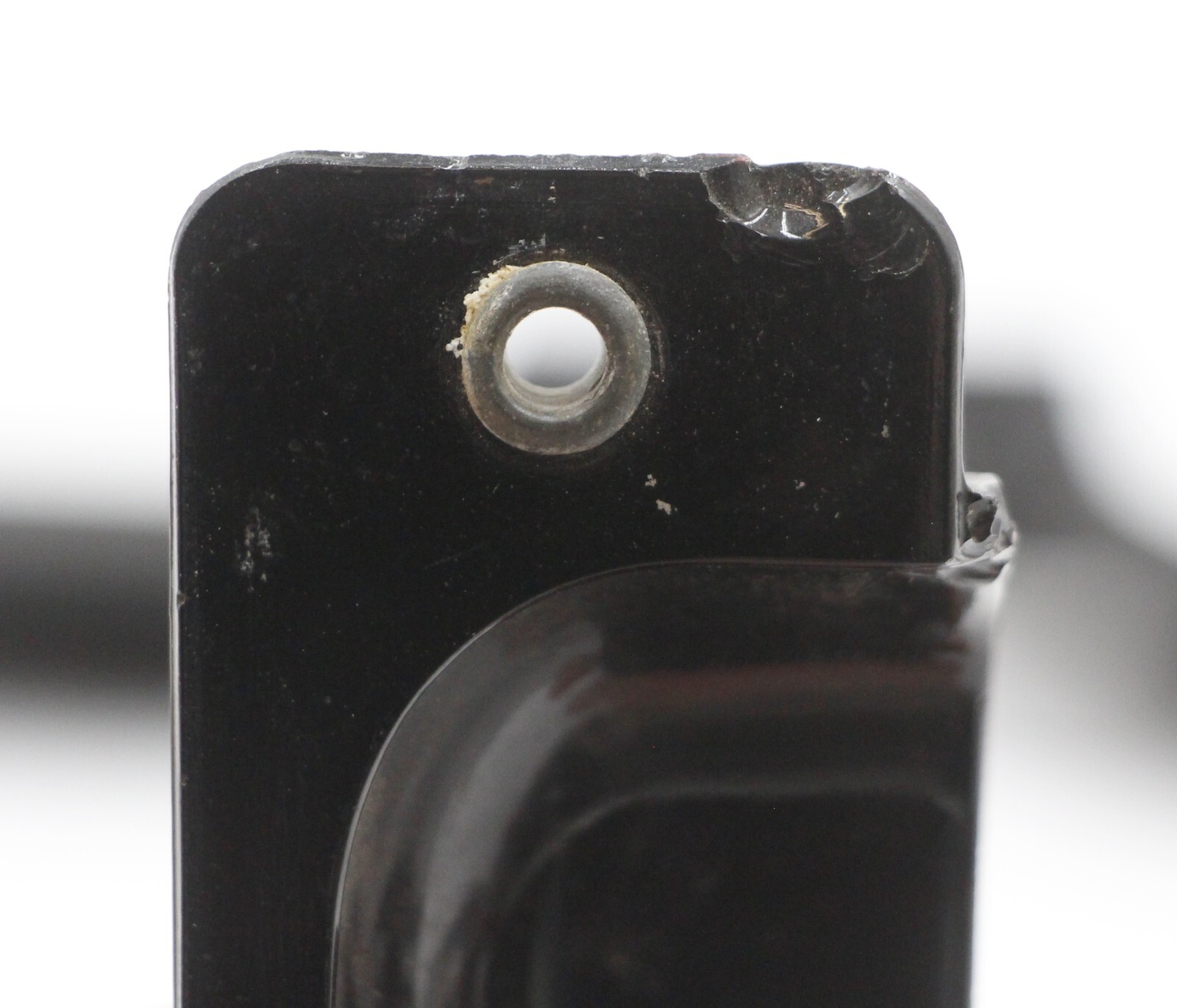 Set of Antique Rare 3.875 in. Black Glass Bin Pulls