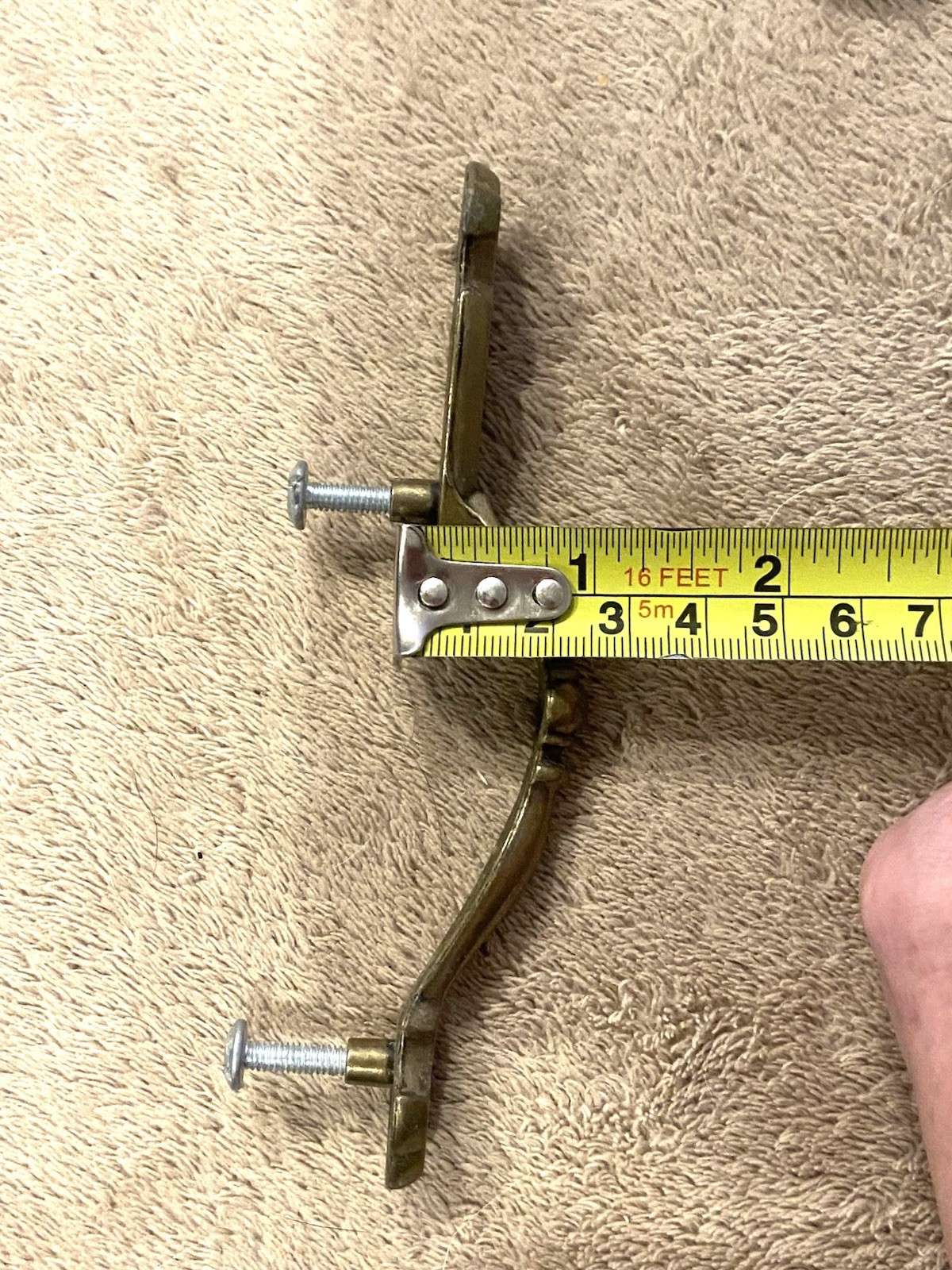 1976 AMEROCK Vintage 3″ Brass Drawer Cabinet Asymetric Pull Set of 20 CANADA