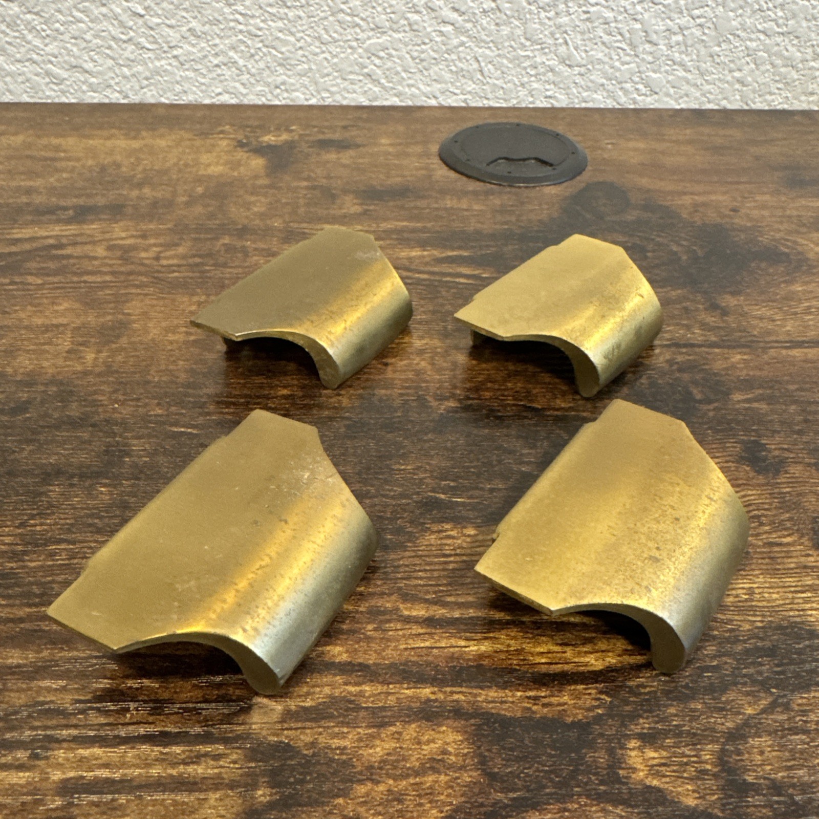 Drexel Precedent Drawer Pulls 4 Brass Handle Edward Wormley Mid Century Vintage