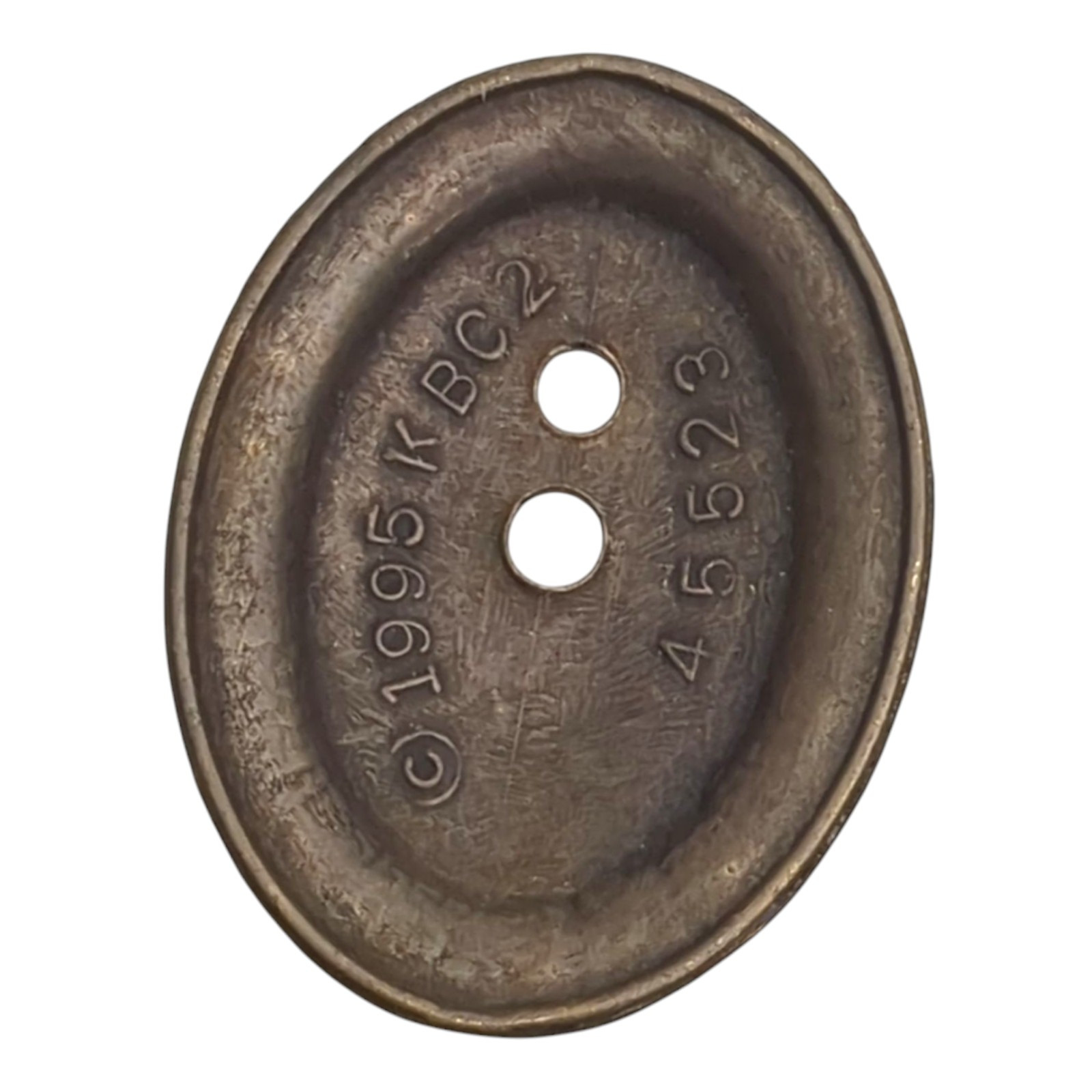 Vintage Brass Drawer Knobs Back Plate Oval 1 3/4″ x 1 3/8″ 1995 KBC 45523