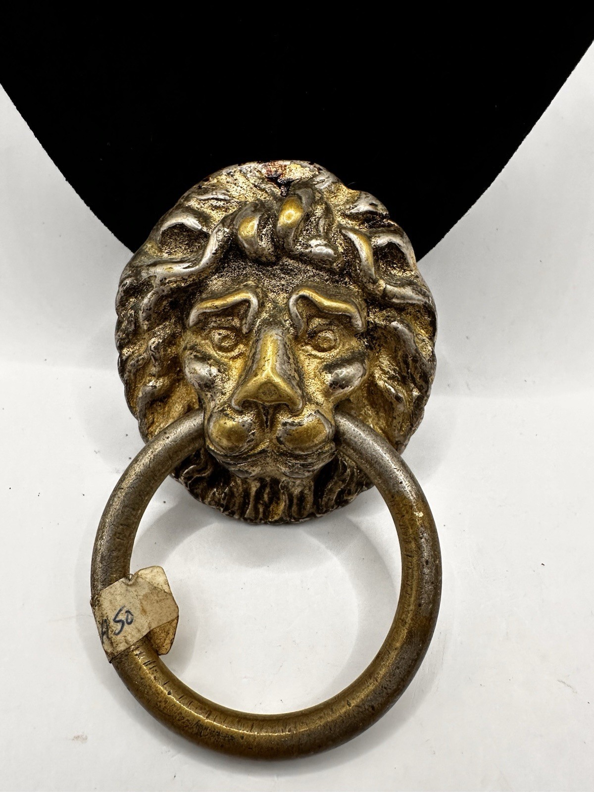 Vintage Lion Head Drawer Pull Drop Ring Cabinet Door Chest Dresser Knob Screws