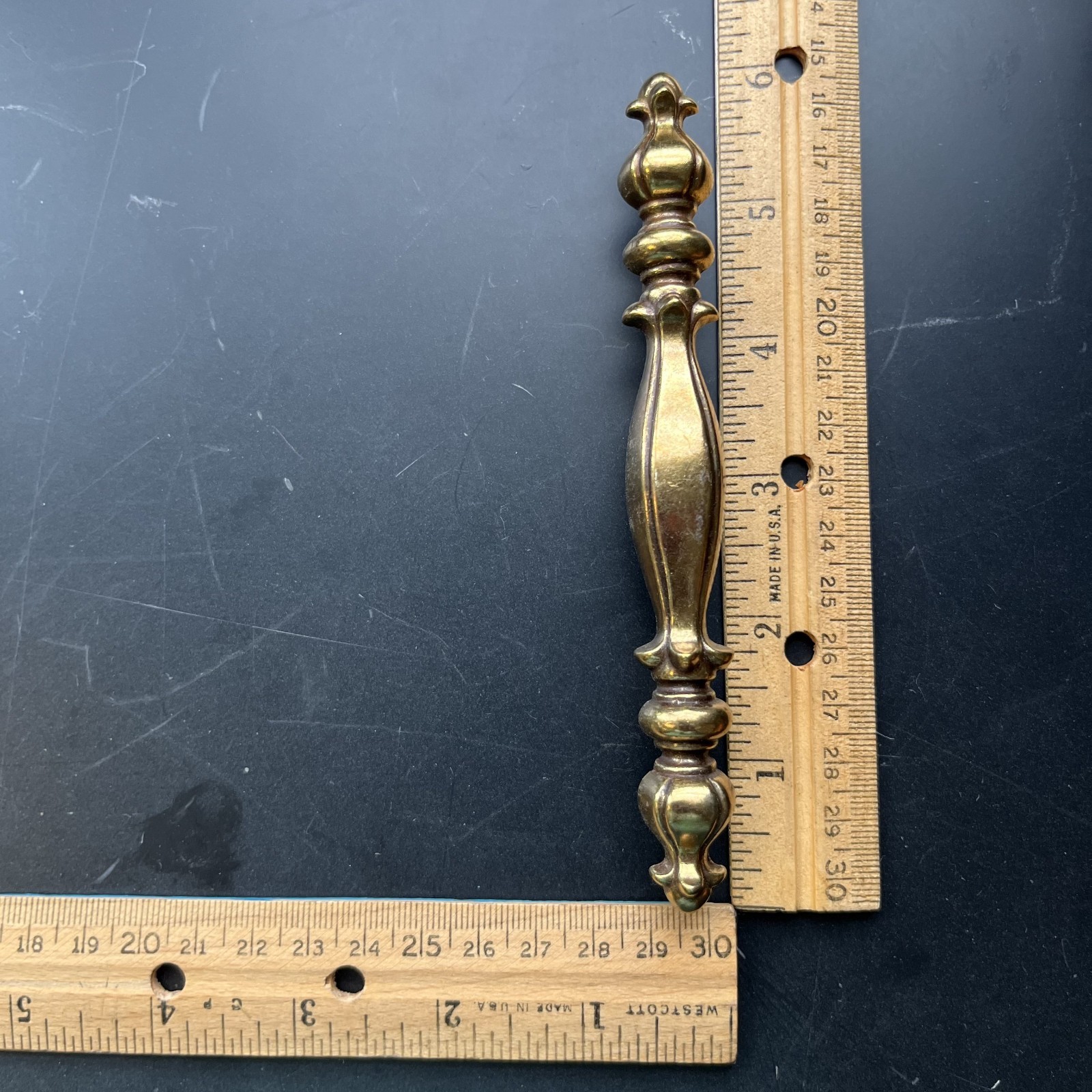 LOT of 4 Vintage Keeler Brass Co. P-5066 Cabinet Drawer Pull Handles Salvaged 6″